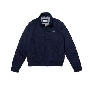 Lacoste Men's Short Zip Cotton Twill Jacket - Navy